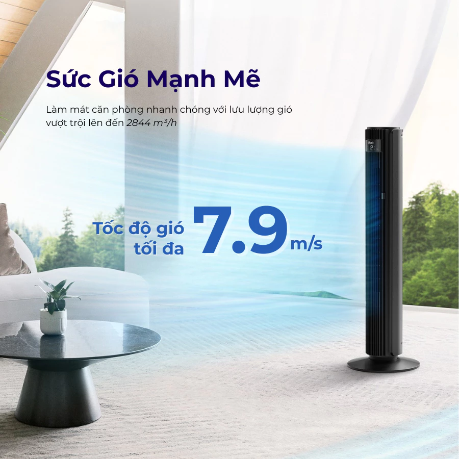 Quạt Tháp Levoit Classic 42-Inch sức gió mạnh mẽ