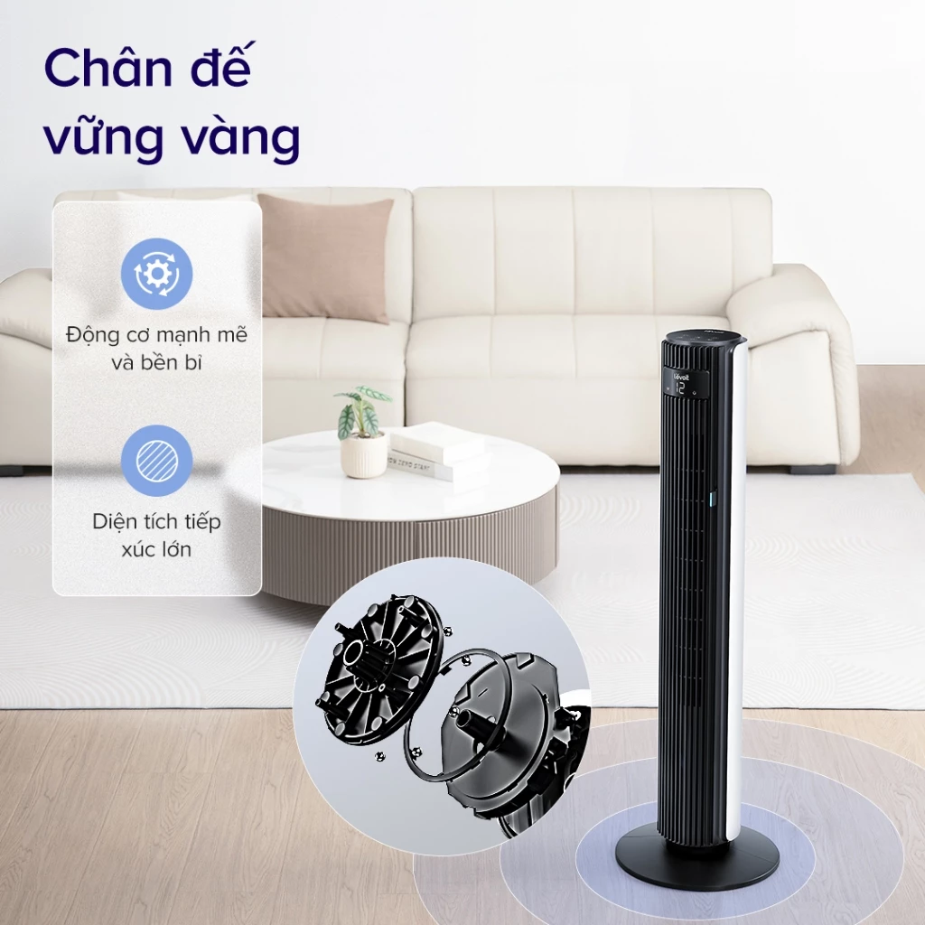 Quạt tháp điều hòa Levoit Classic Pro 42 inch chân đế vững vàng