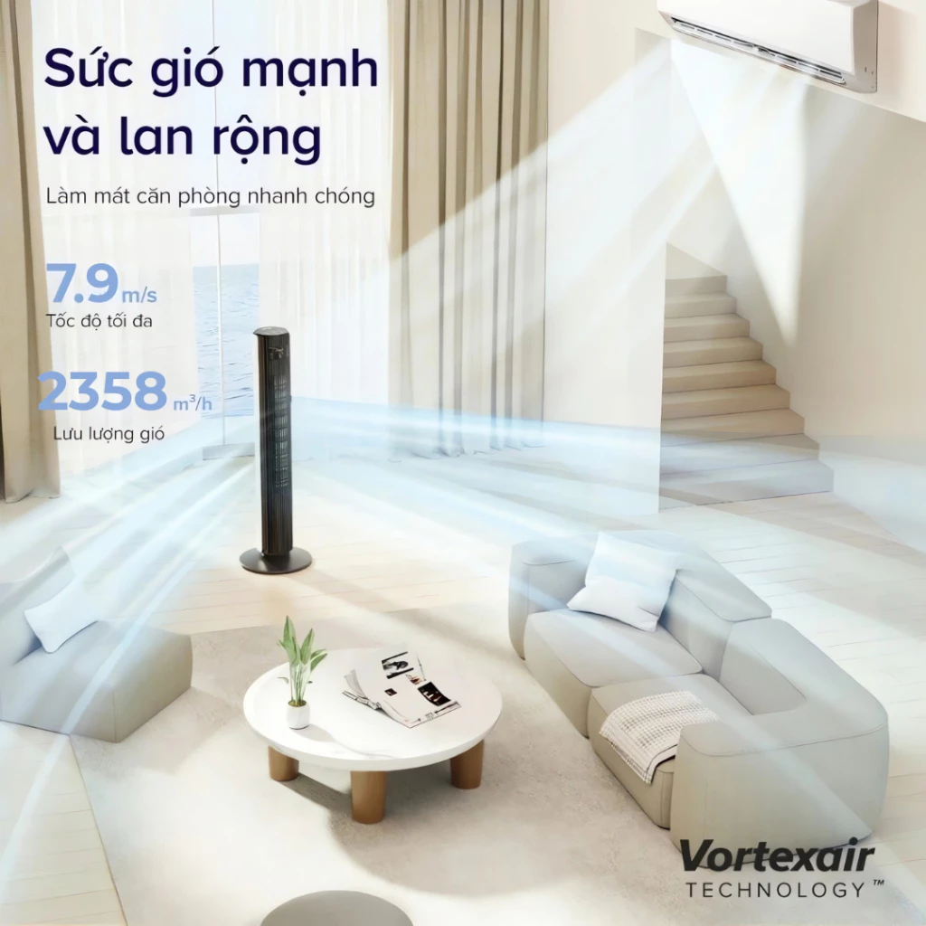 Quạt tháp điều hòa Levoit Classic Pro 42 inch sức gió lan rộng