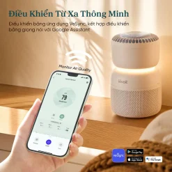 Máy lọc không khí cho trẻ sơ sinh Levoit Sprout điều khiển từ xa
