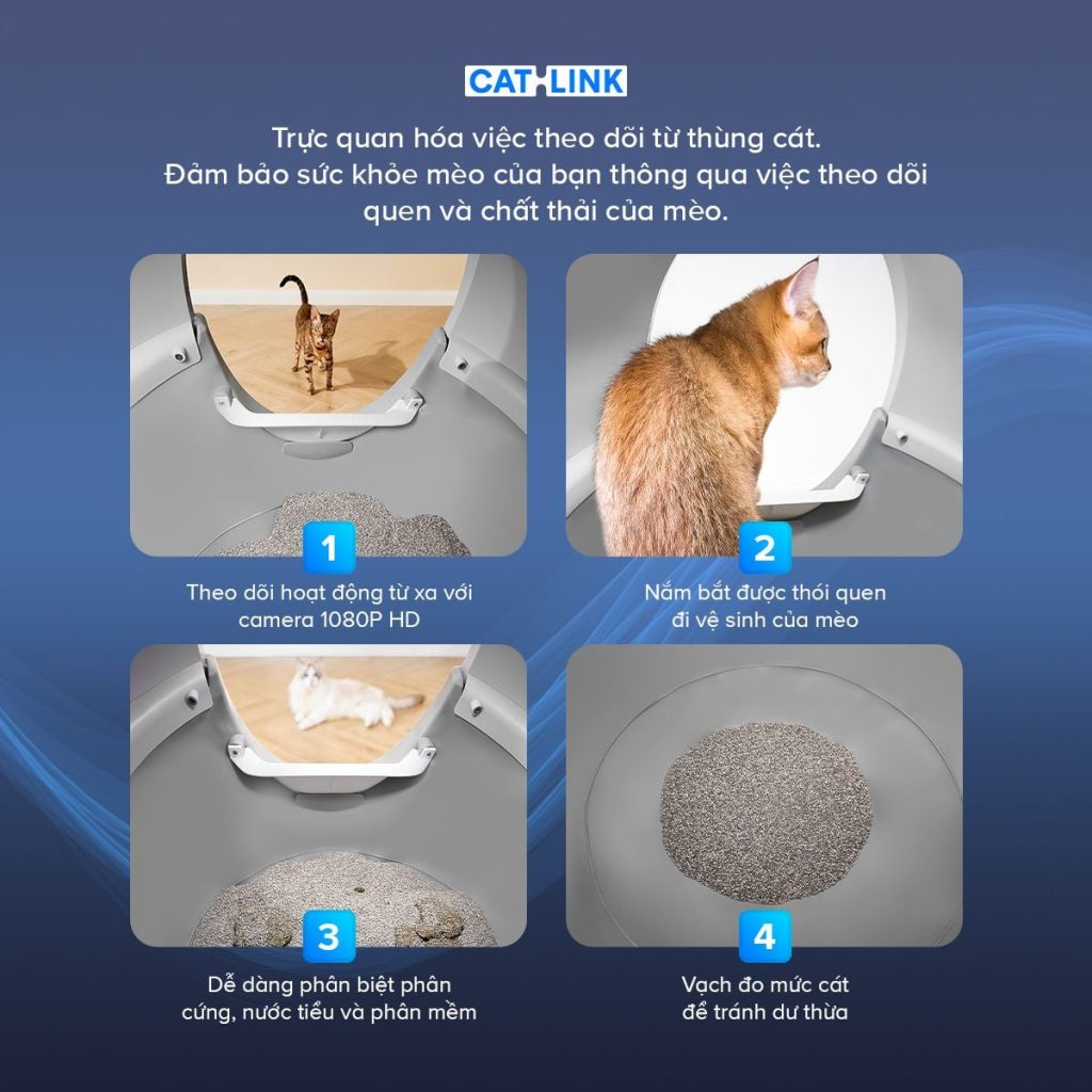 Máy dọn phân cho mèo tự động CATLINK Pro X Luxury tính năng xử lý thông minh