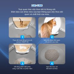 Máy dọn phân cho mèo tự động CATLINK Pro X Luxury tính năng xử lý thông minh