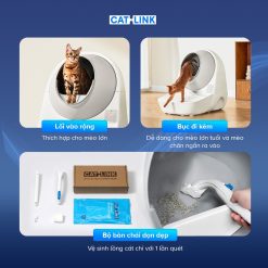 Máy dọn phân cho mèo tự động CATLINK Pro X Luxury thiết kế thông minh