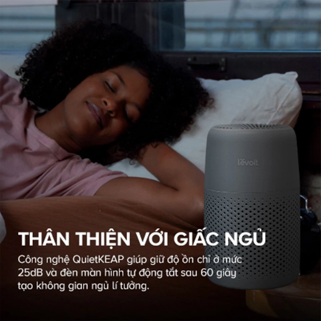 Máy lọc không khí Levoit Core Mini Pro thân thiện với giấc ngủ