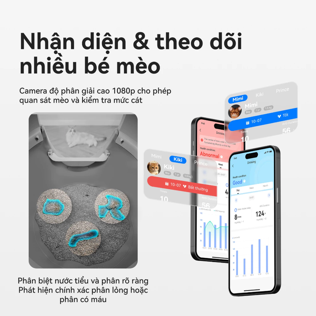 Máy dọn phân cho mèo tự động CATLINK Pro Ultra nhận diện và theo dõi