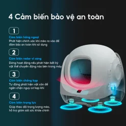 Máy dọn phân cho mèo tự động CATLINK SE - SE Lite 4 cảm biến an toàn