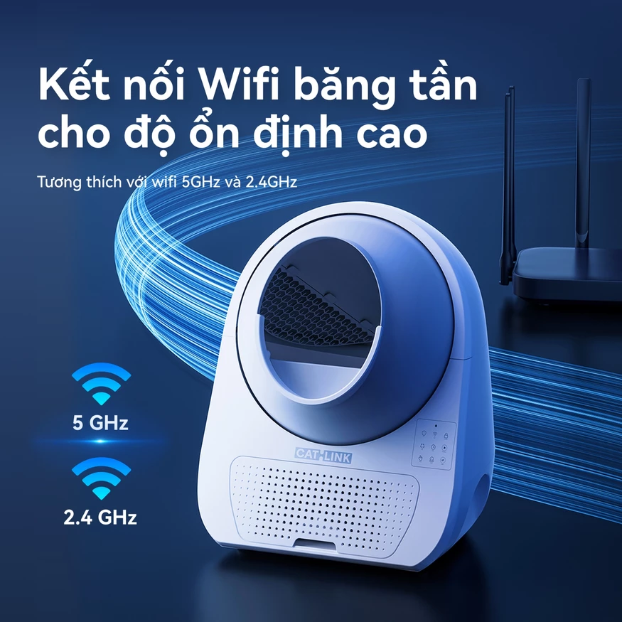 Máy dọn phân cho mèo tự động CATLINK Pro Ultra kết nối wifi