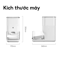 Máy cho chó mèo ăn tự động CATLINK Fresh 2 kích thước máy