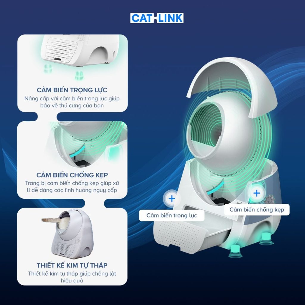 Máy Dọn Phân Cho Mèo Tự Động CATLINK Young công nghệ tiên tiến