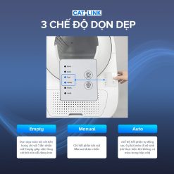 Máy Dọn Phân Cho Mèo Tự Động CATLINK Young ba chế độ dọn dẹp